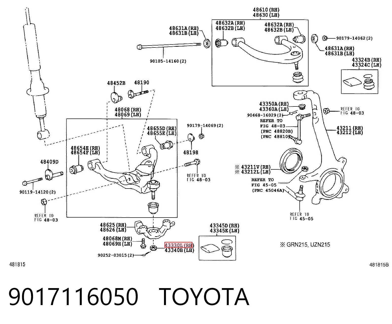 9017116050 Toyota