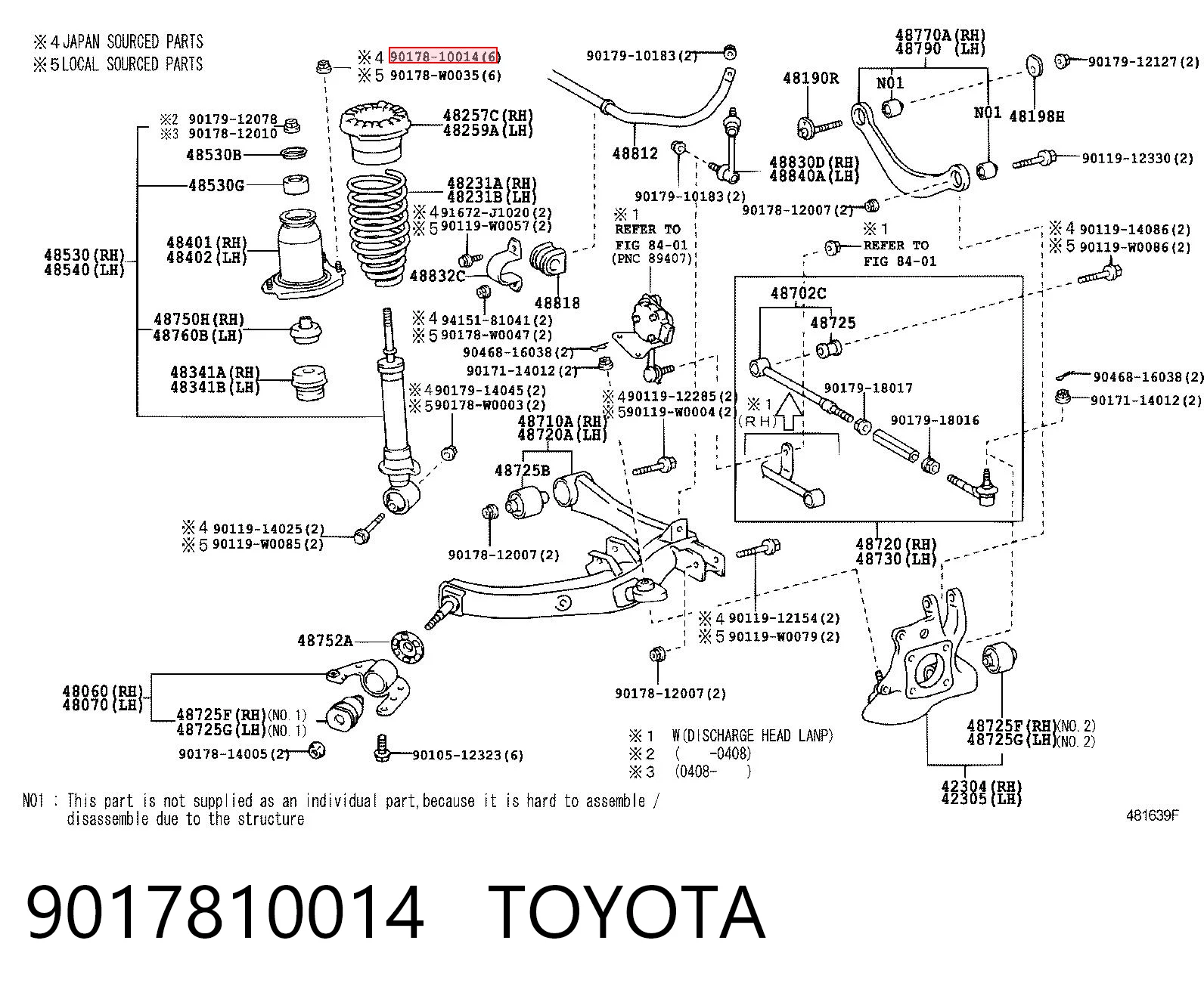 9017810014 Toyota