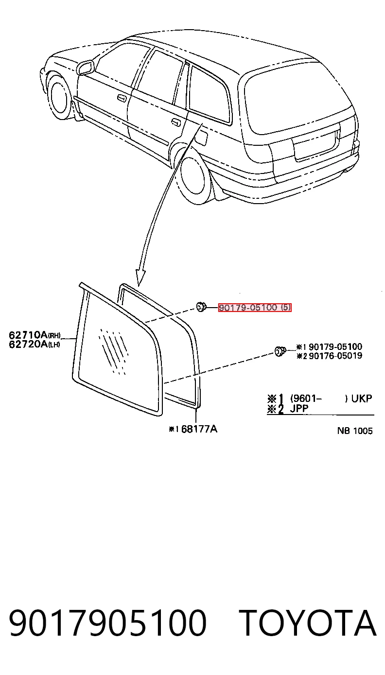 9017905100 Toyota