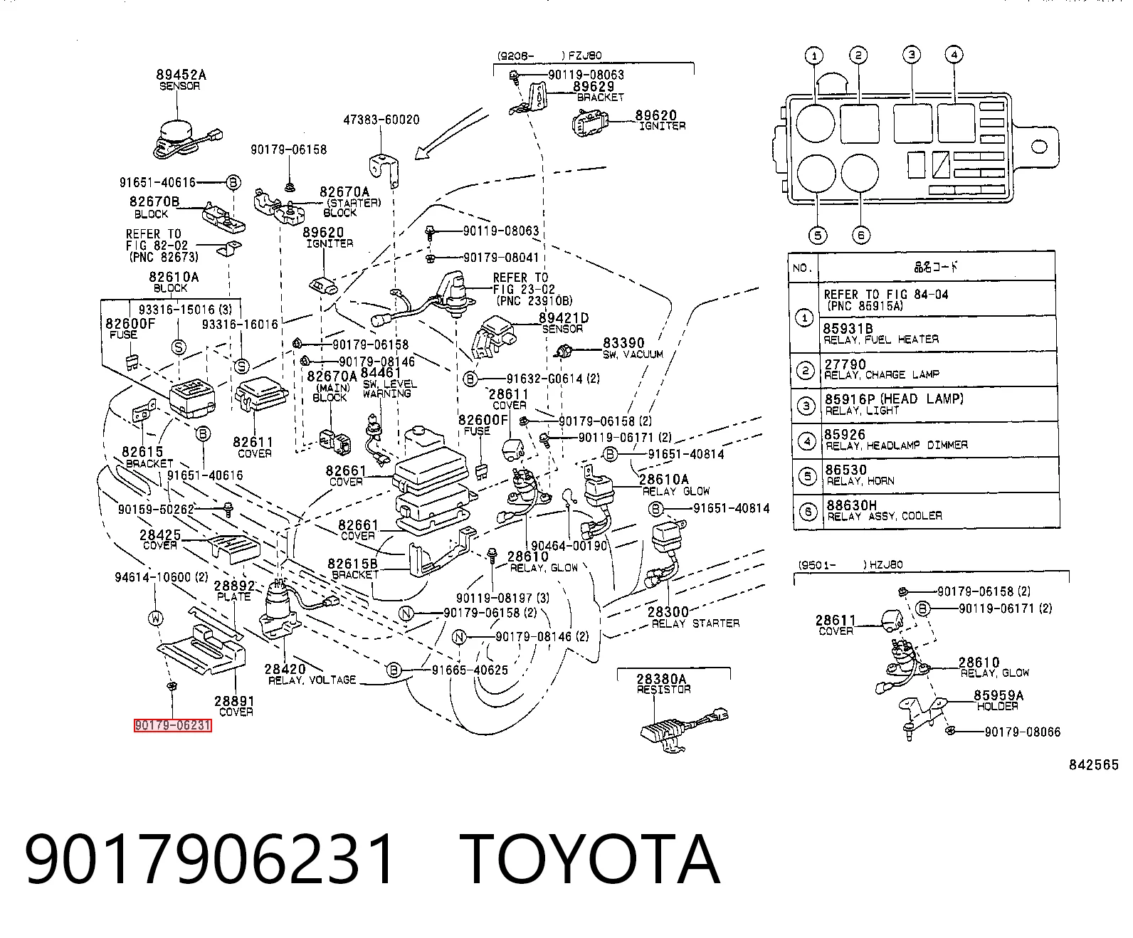 9017906231 Toyota