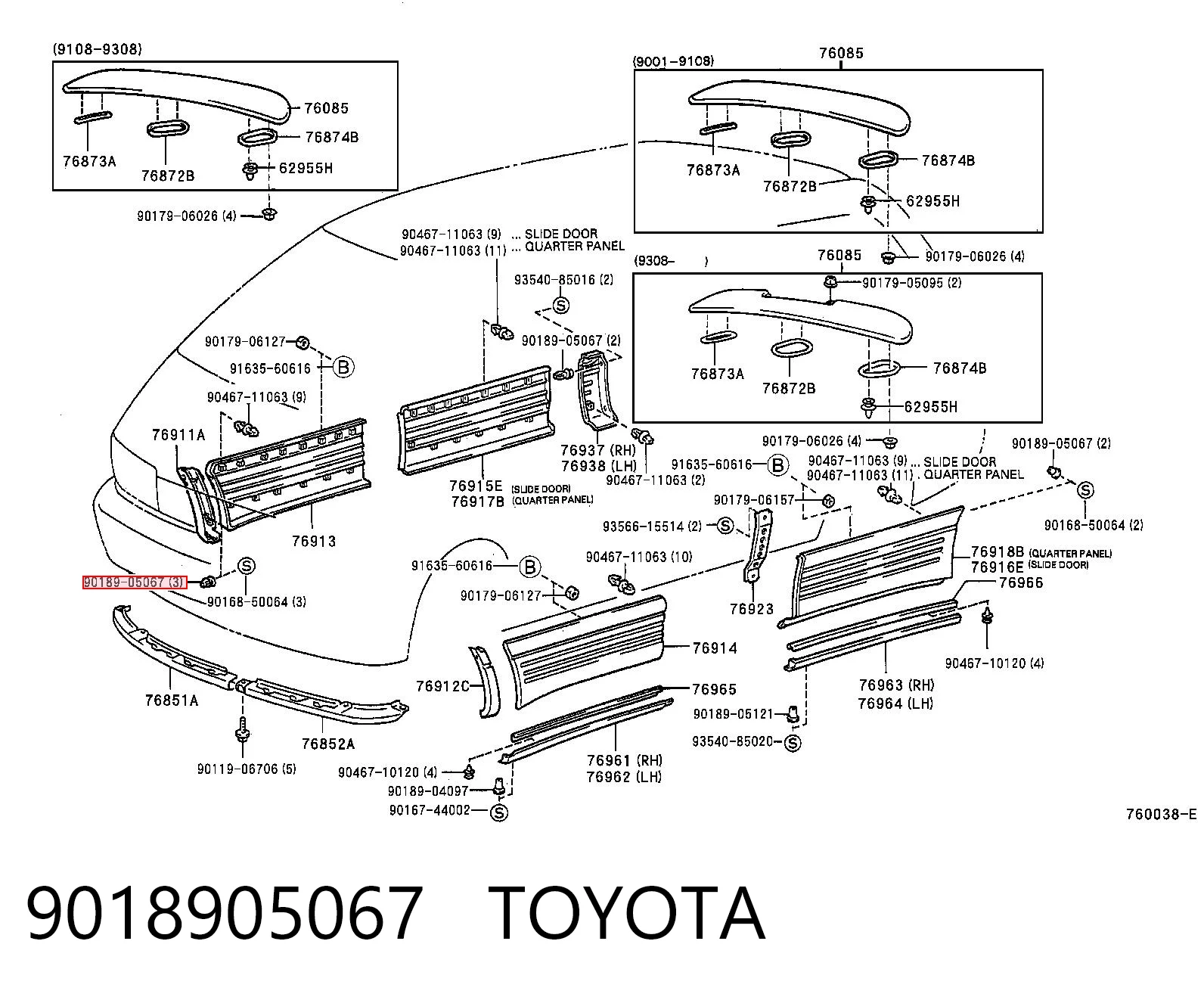 9018905067 Toyota