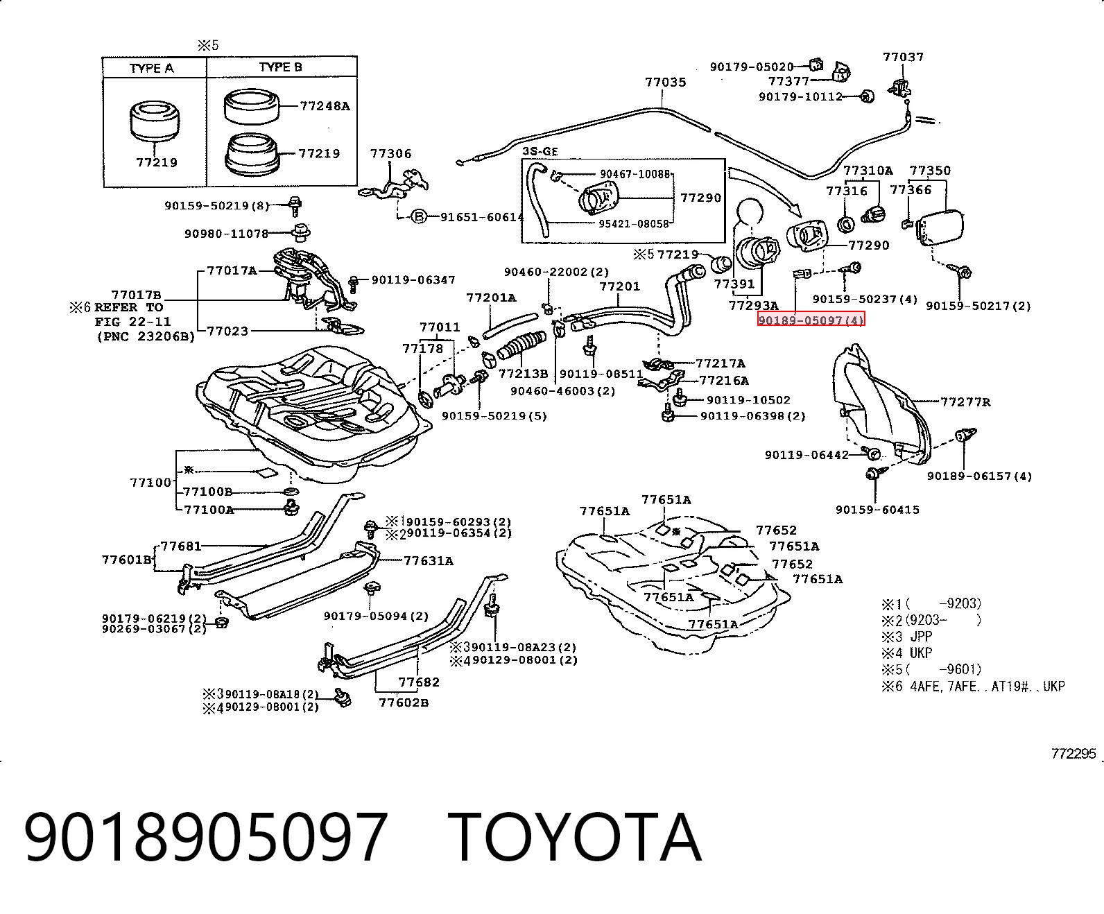 9018905097 Toyota