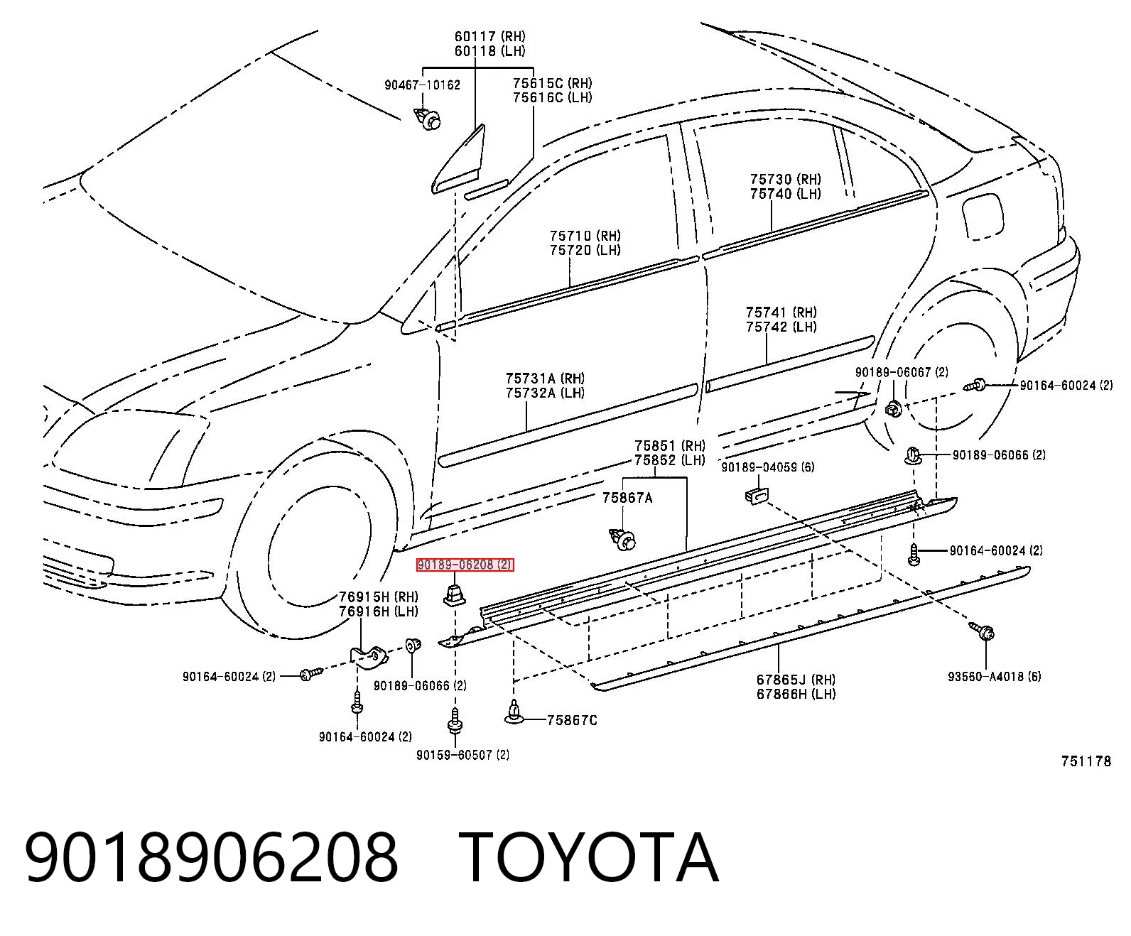 9018906208 Toyota