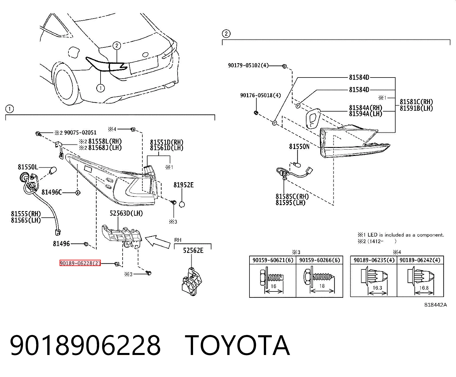 9018906228 Toyota 