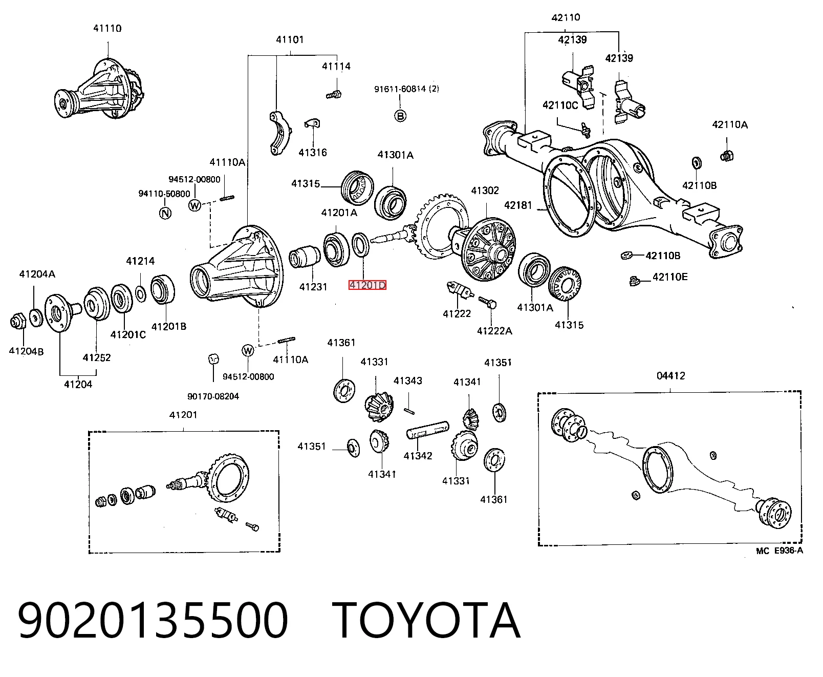9020135500 Toyota