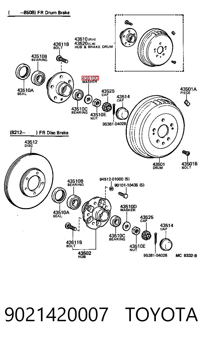 9021420007 Toyota