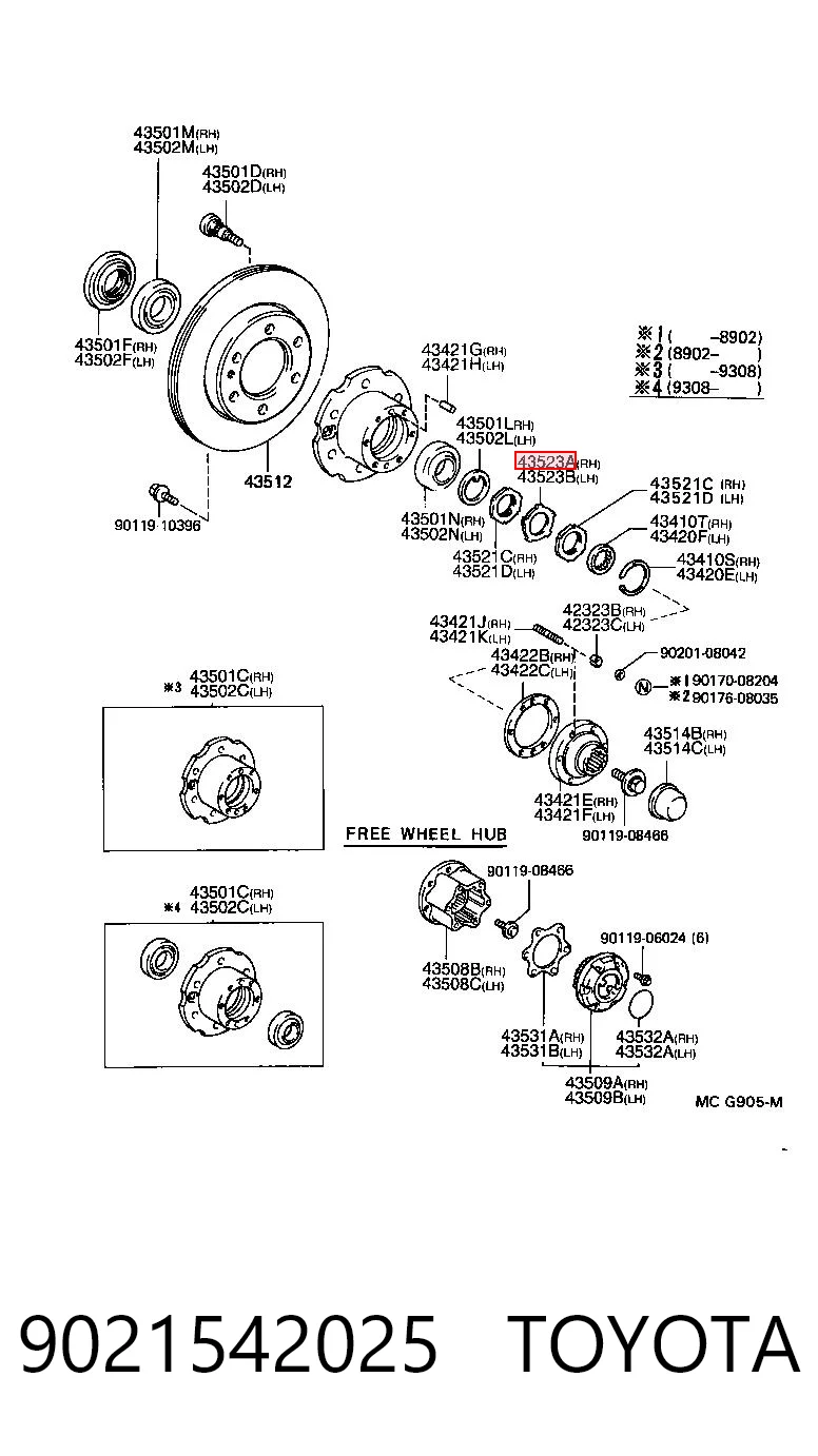 9021542025 Toyota