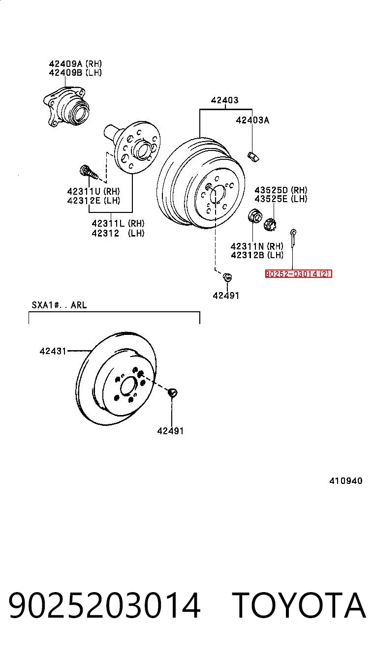 9025203014 Toyota