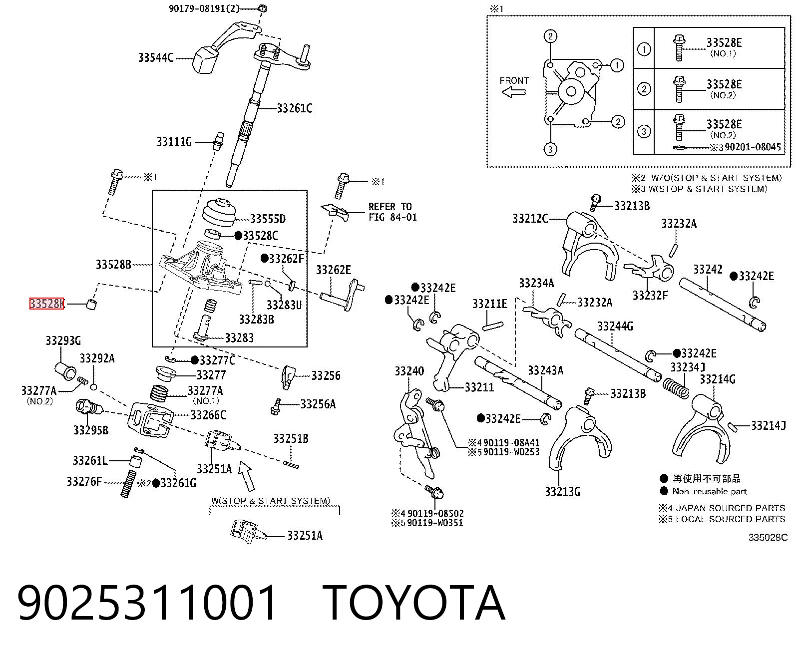 9025311001 Toyota