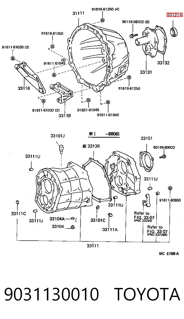 T1050 Musashi Vedação da Caixa Automática de Mudança (de árvore de saída/primária)