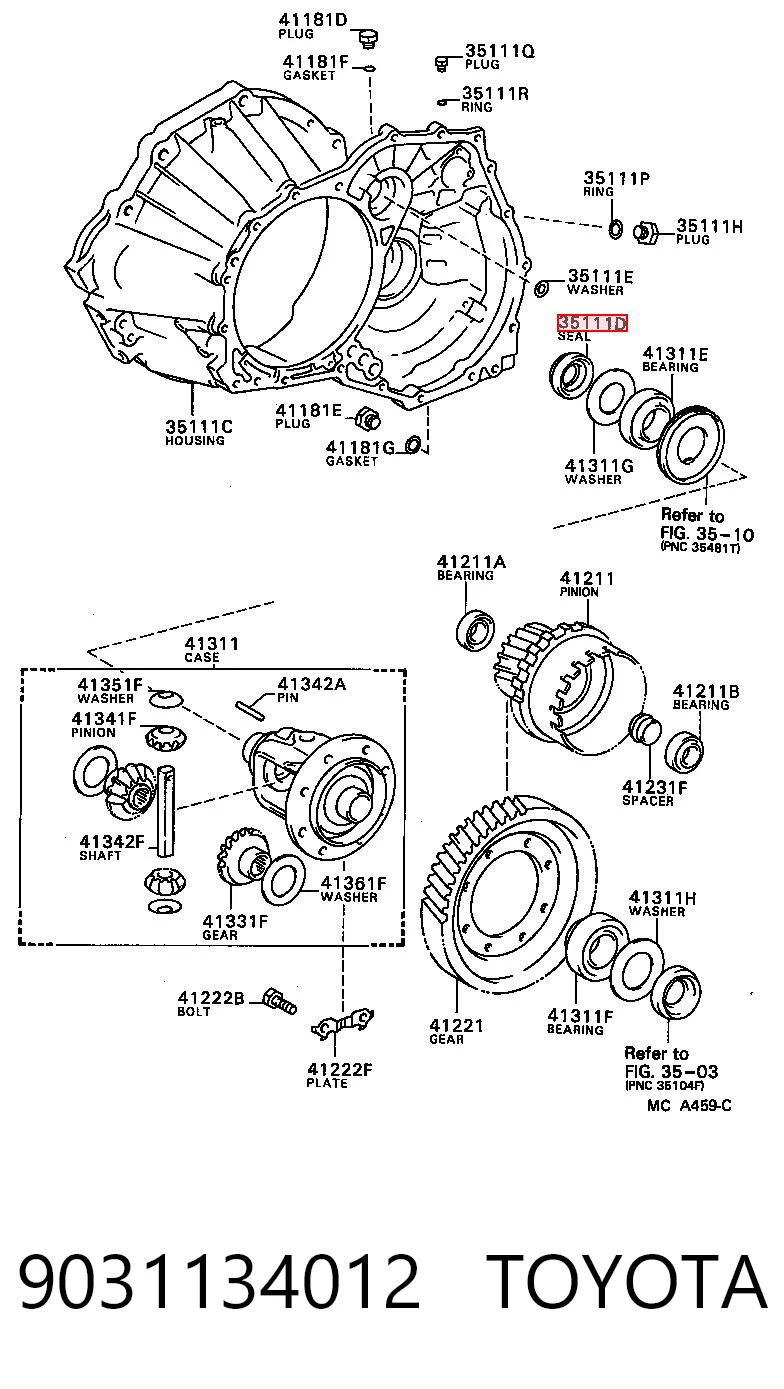9031134012 Toyota
