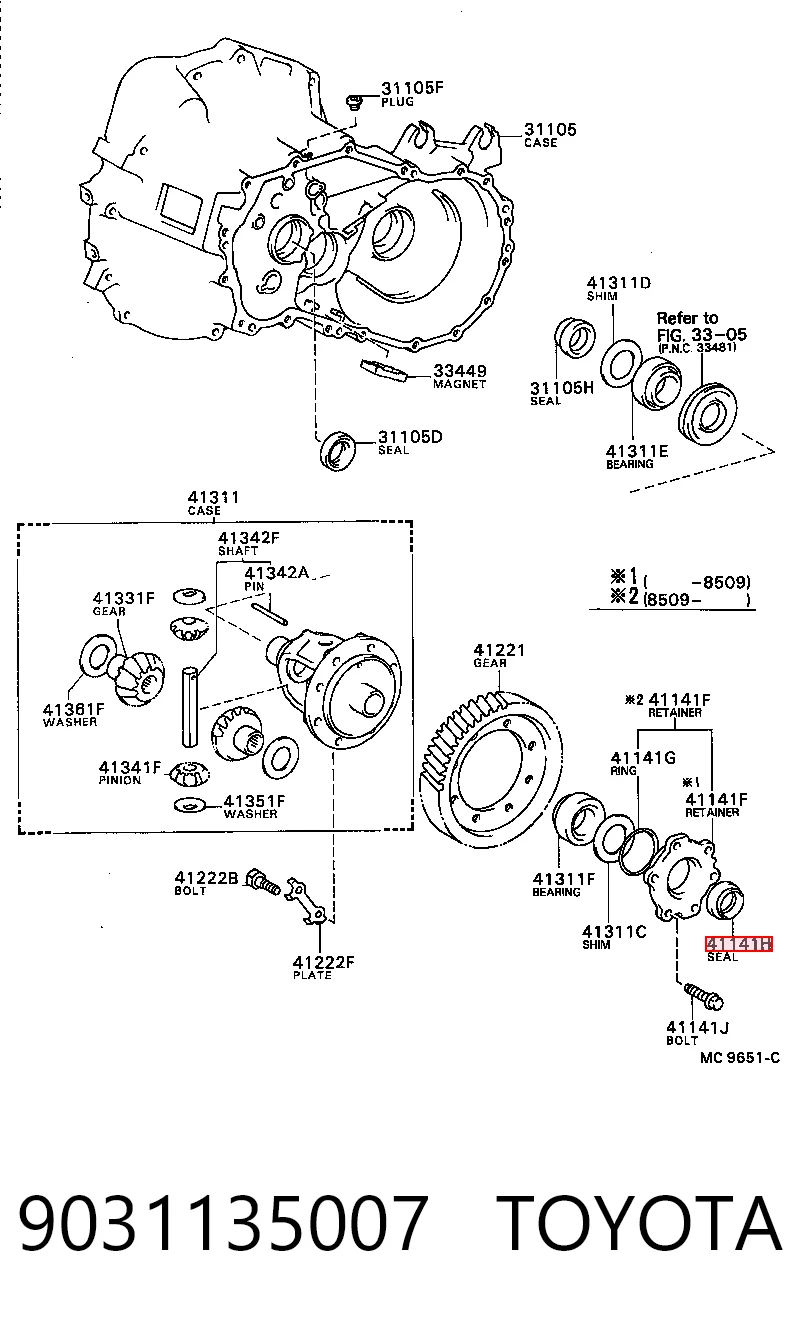 9031135007 Toyota
