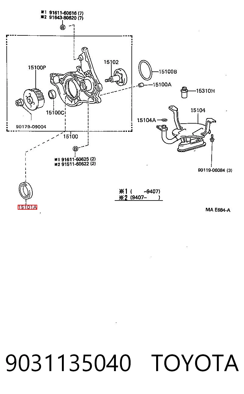 9031135040 Toyota