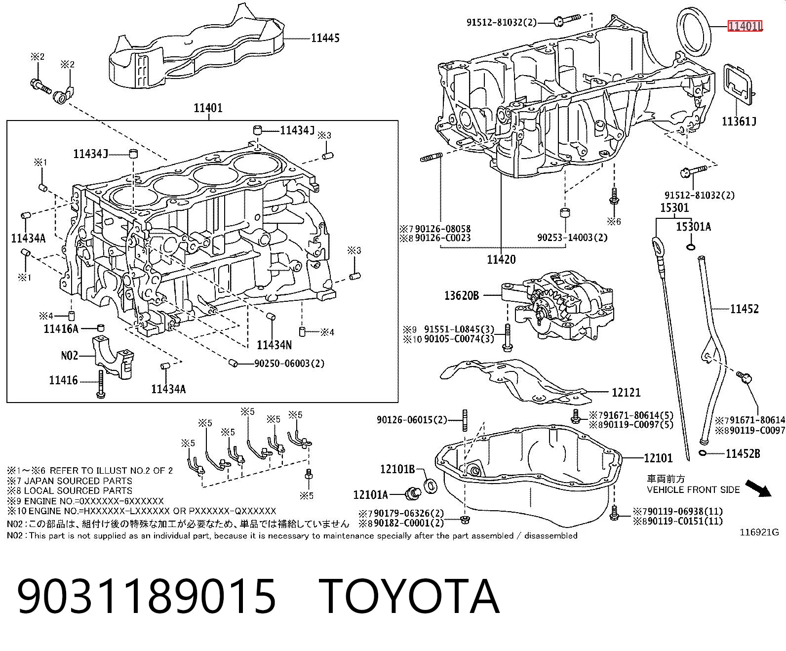 Vedação traseira de cambota de motor T1356 Musashi