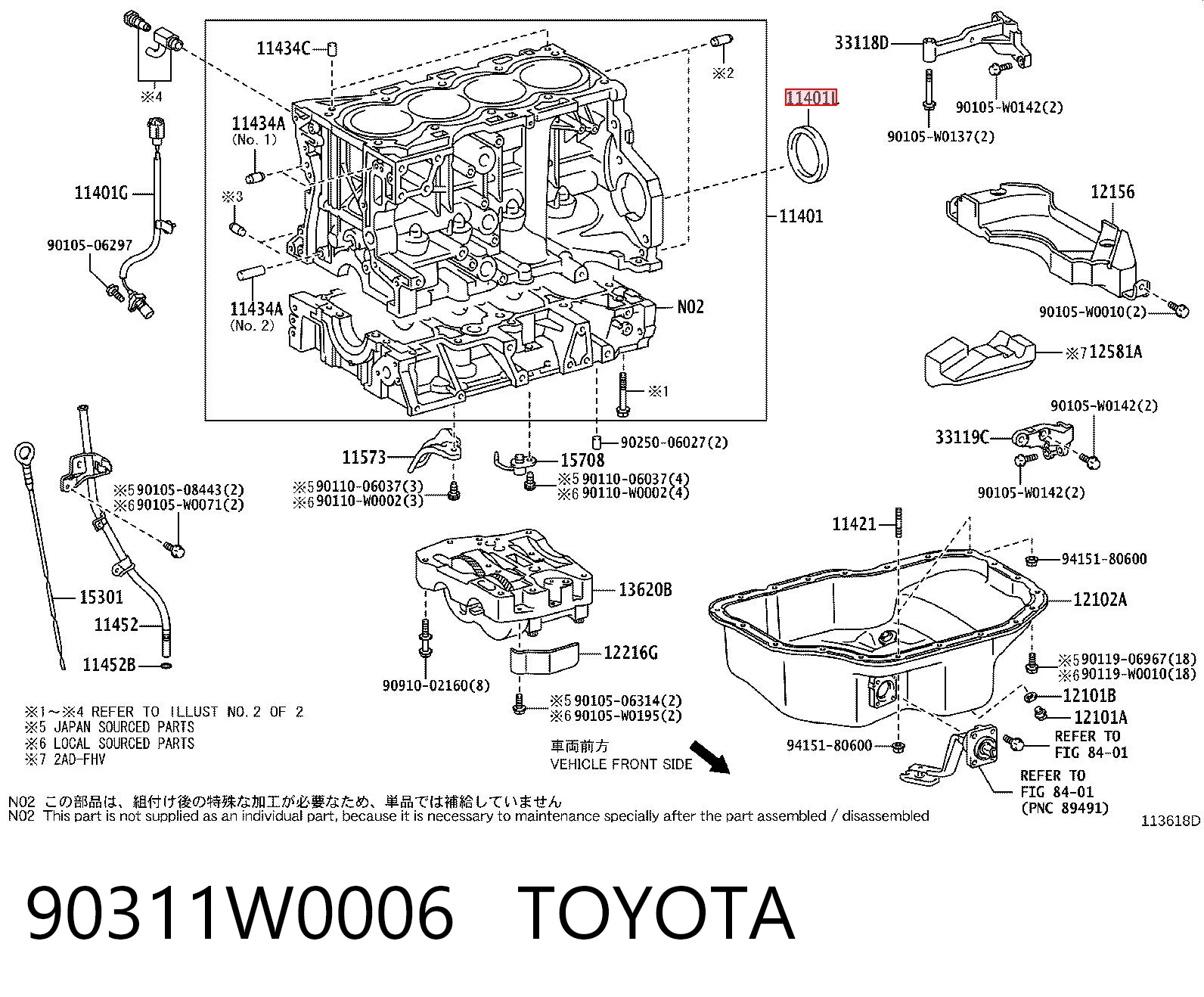 90311W0006 Toyota