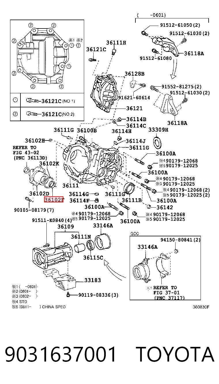9031637001 Toyota