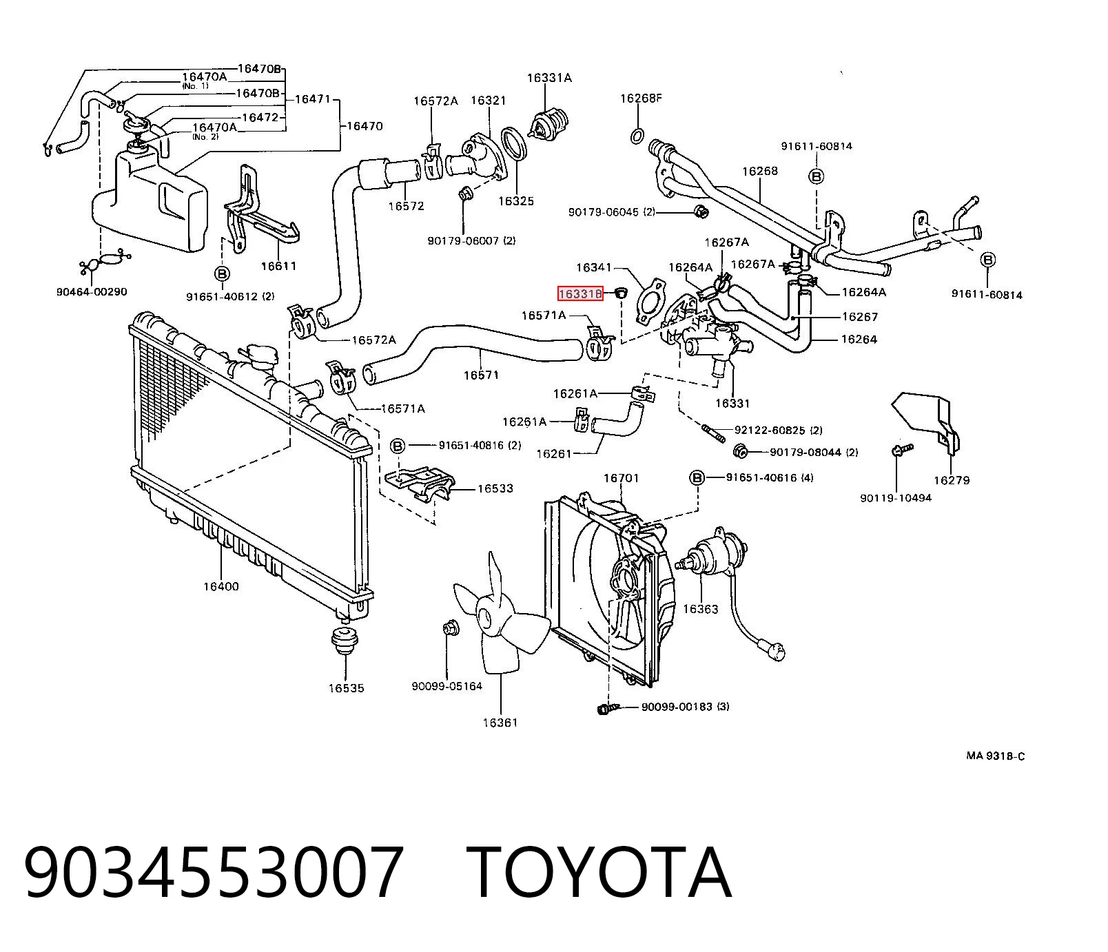 9034553007 Toyota