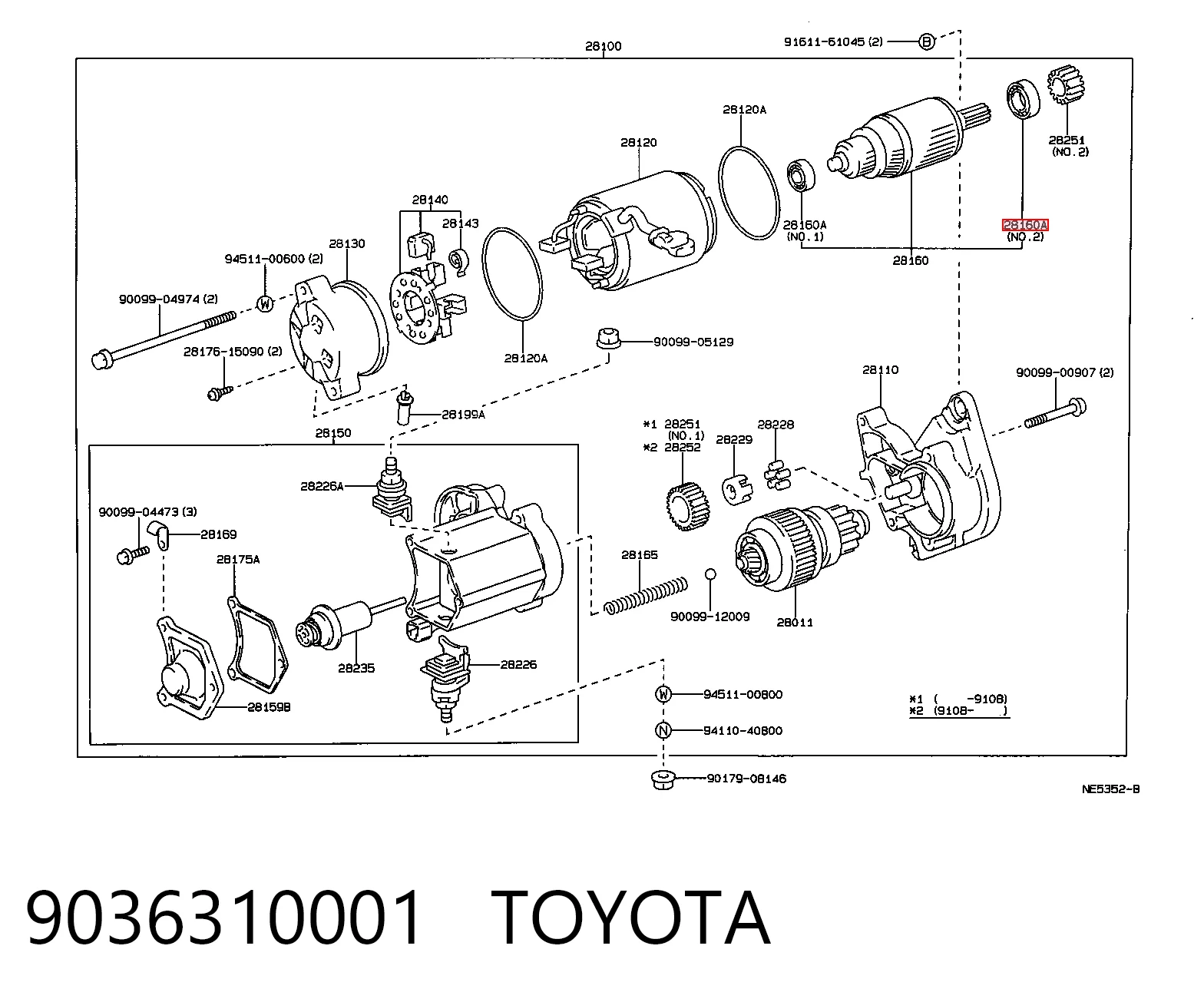 9036310001 Toyota