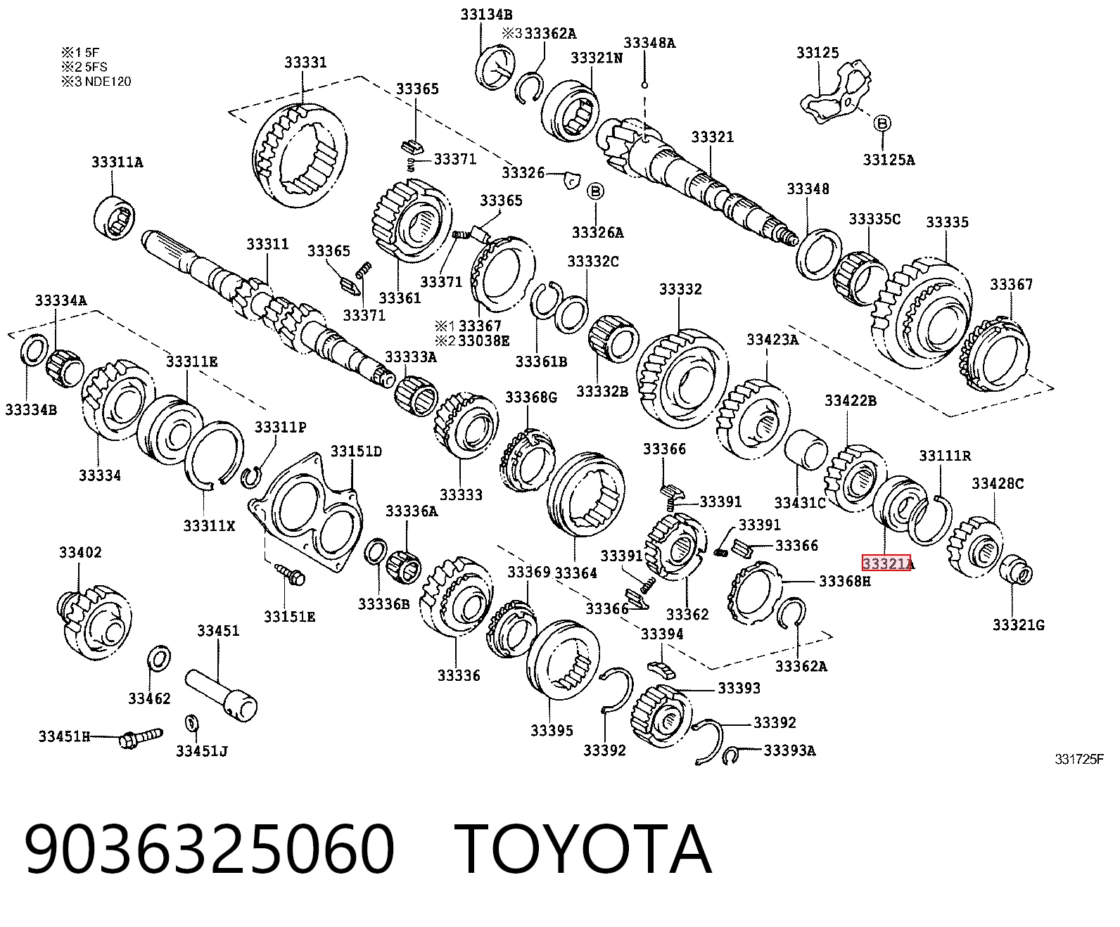 9036325060 Toyota
