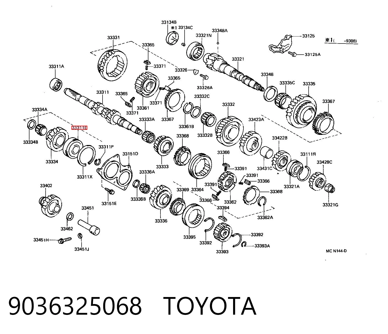Rolamento da árvore primária da Caixa de Mudança Toyota Corolla E10 ao melhor preço