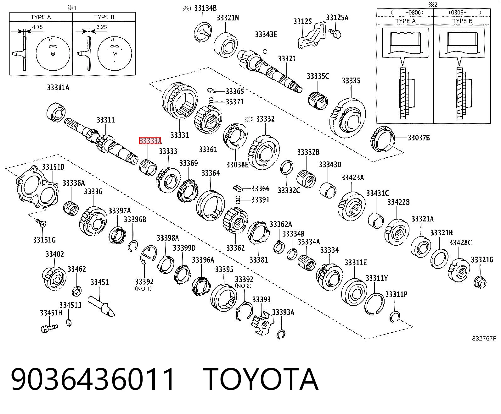 9036436011 Toyota