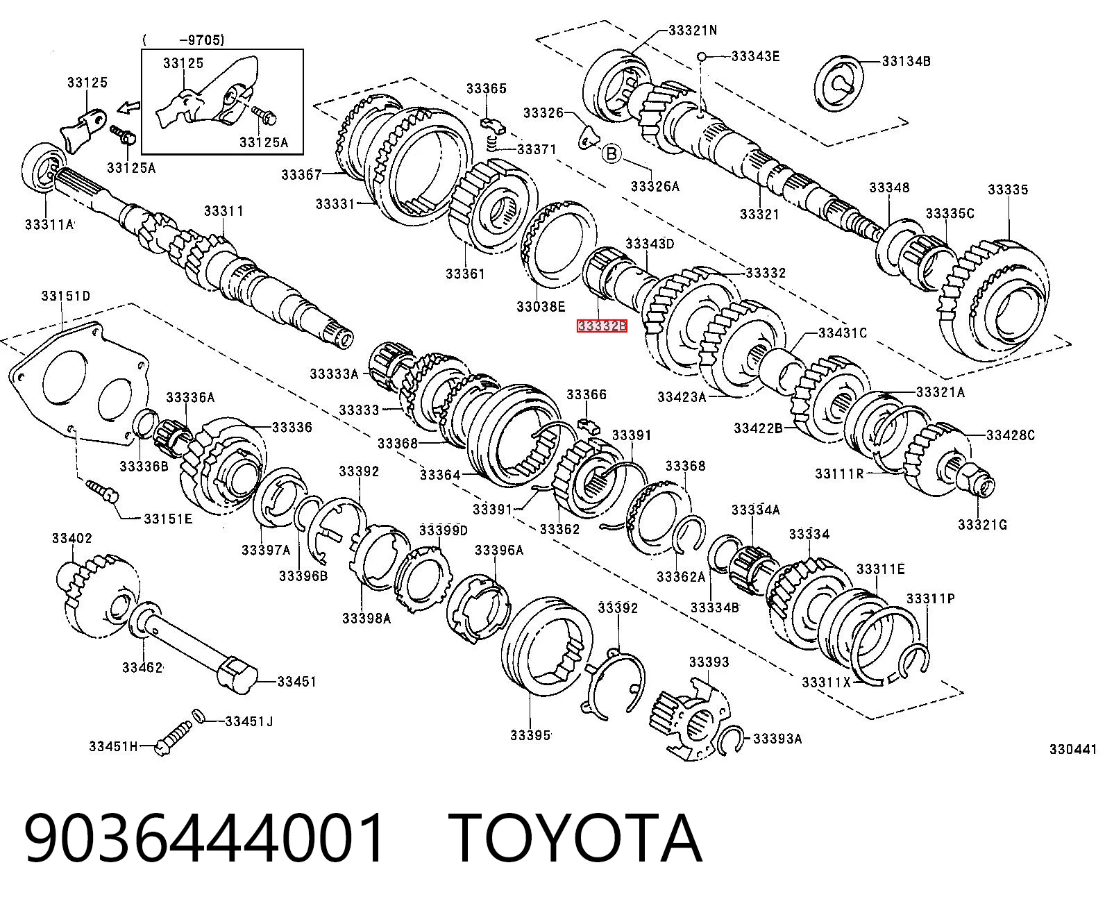 9036444001 Toyota