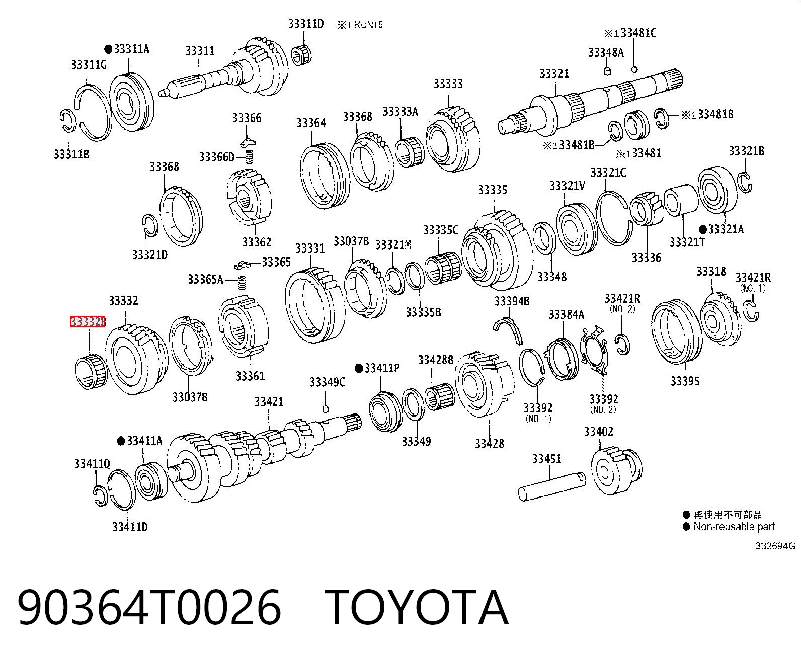 90364T0026 Toyota