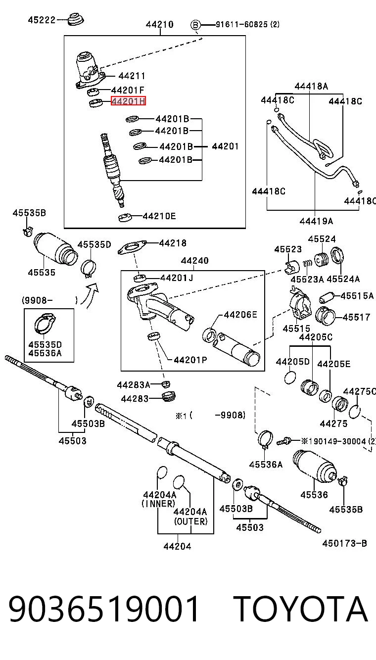 9036519001 Toyota
