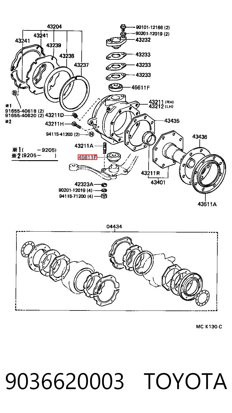 9036620003 Toyota
