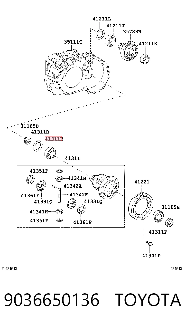 9036650136 Toyota