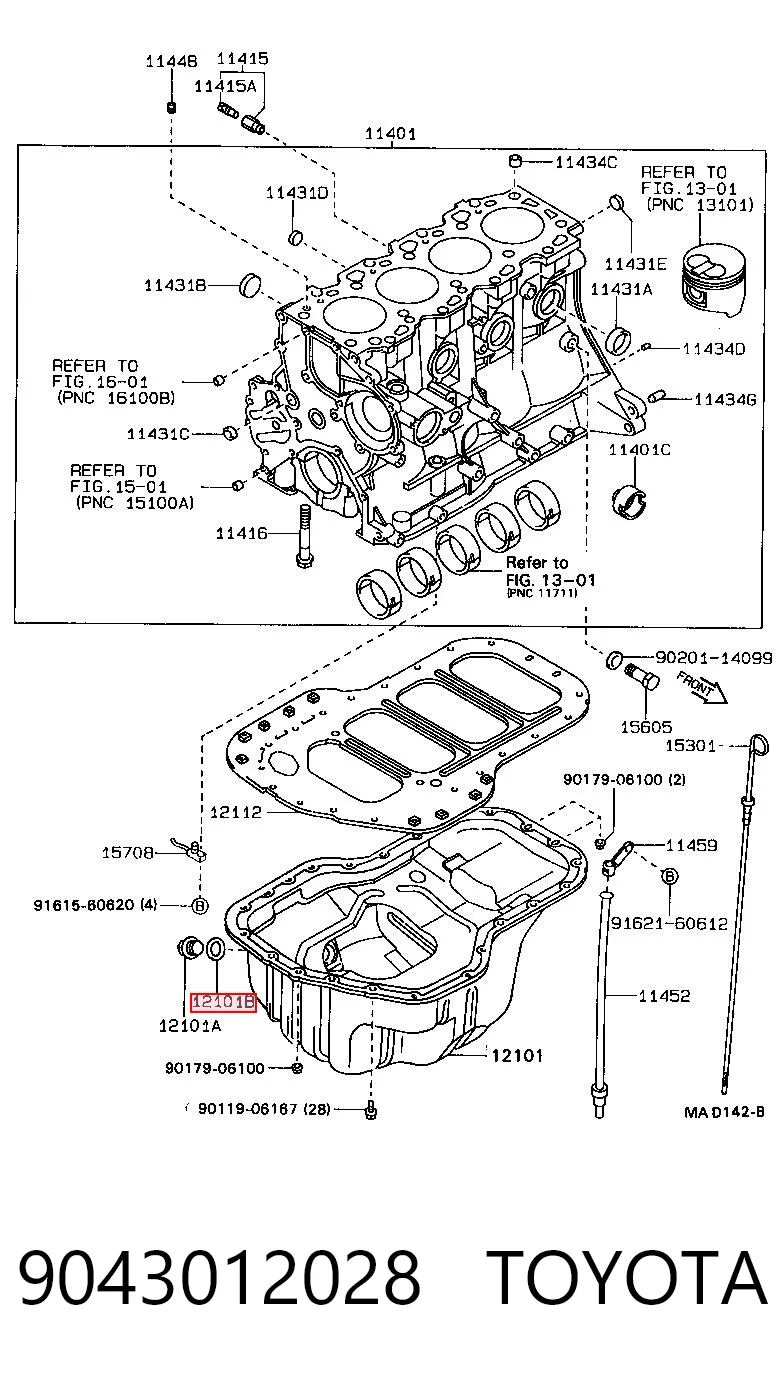 Vedante de rolha de panela de motor para Toyota Corolla  E8