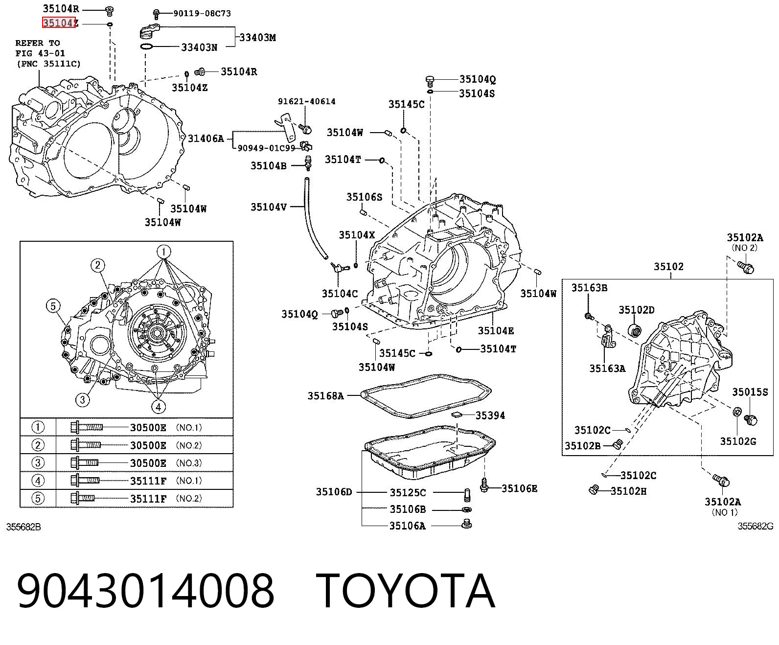 9043014008 Toyota