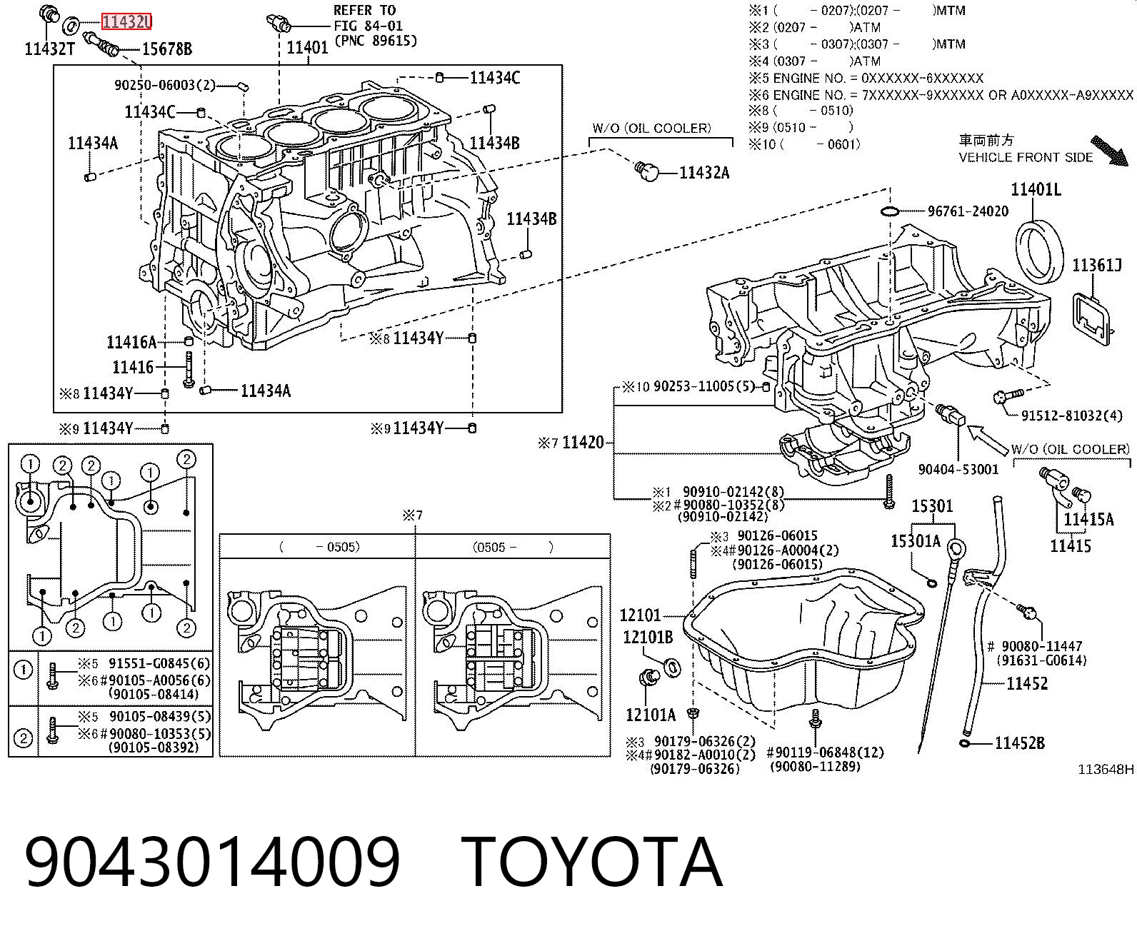 9043014009 Toyota