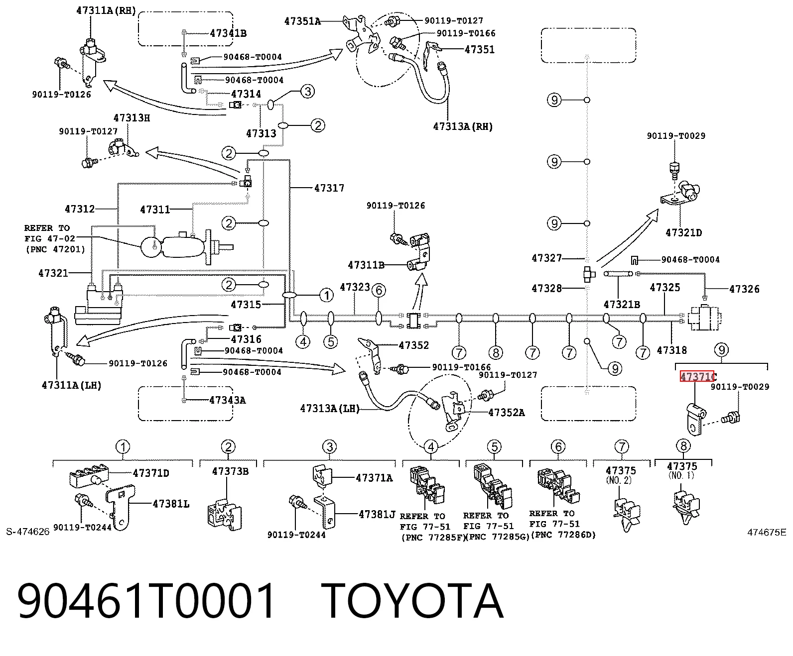 90461T0001 Toyota