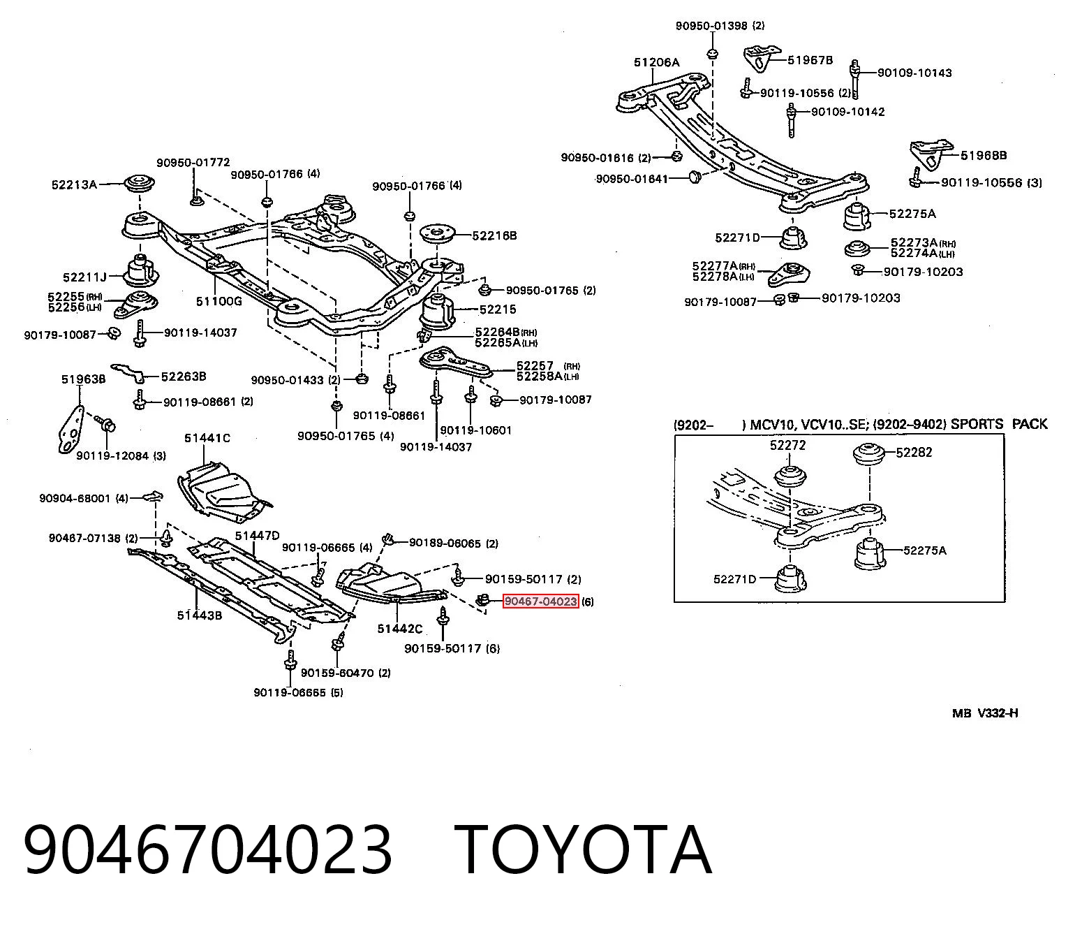 9046704023 Toyota