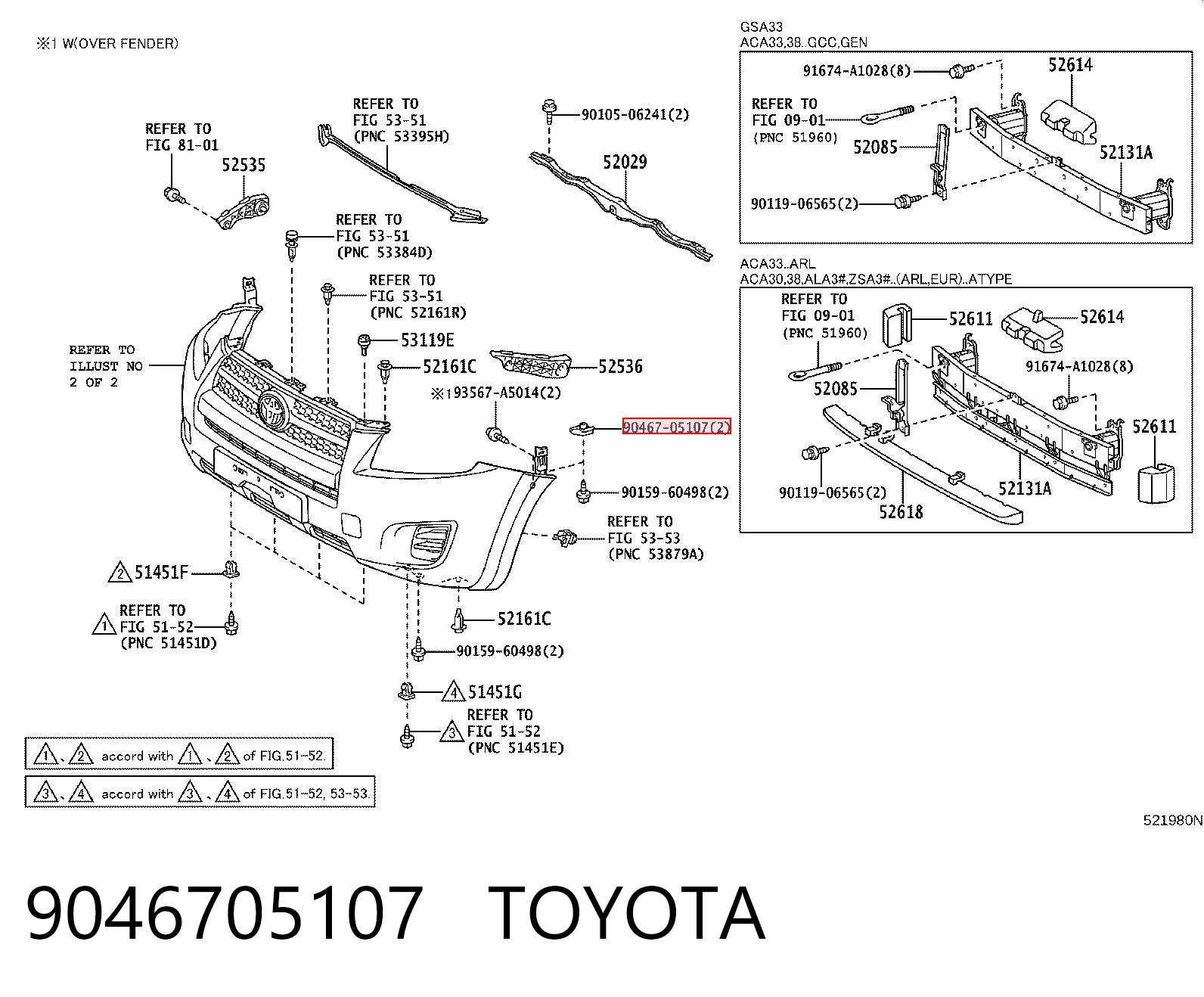 9046705107 Toyota