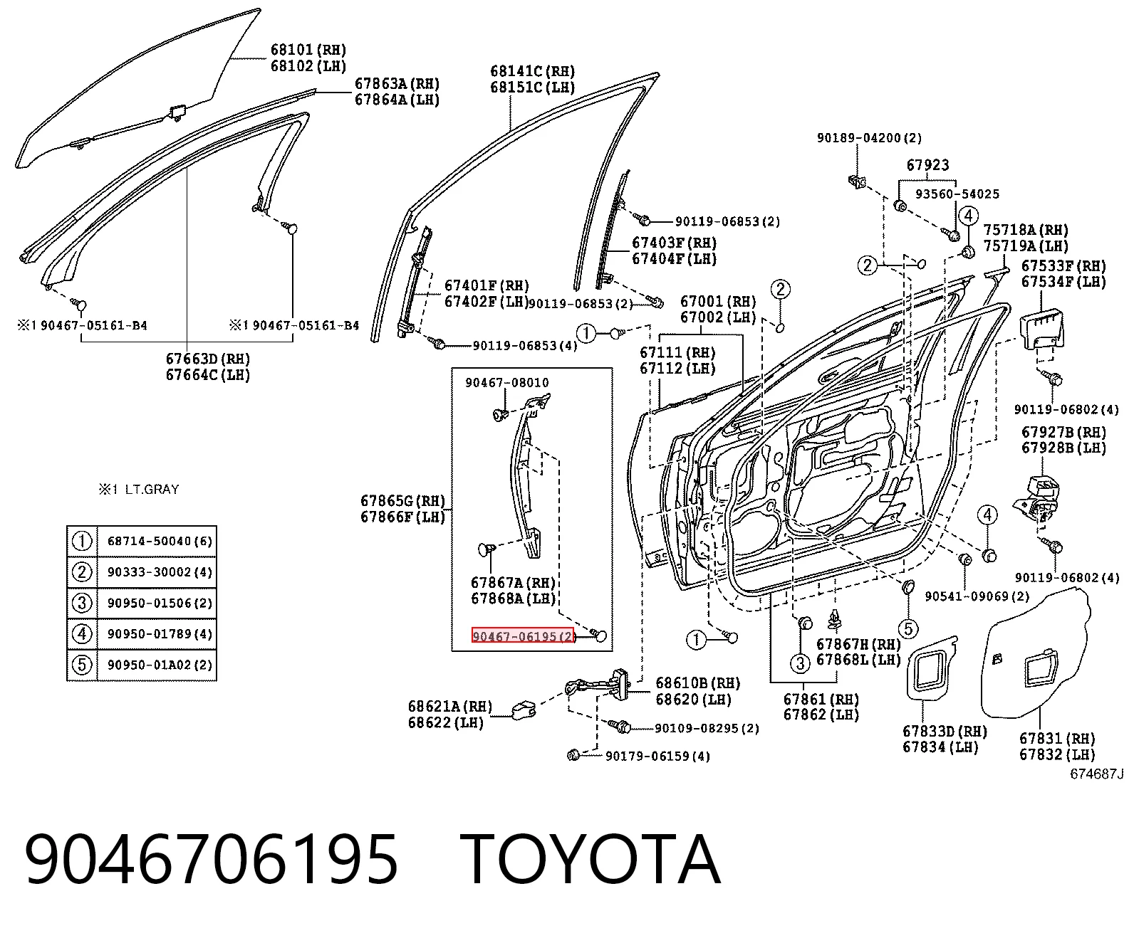 9046706195 Toyota