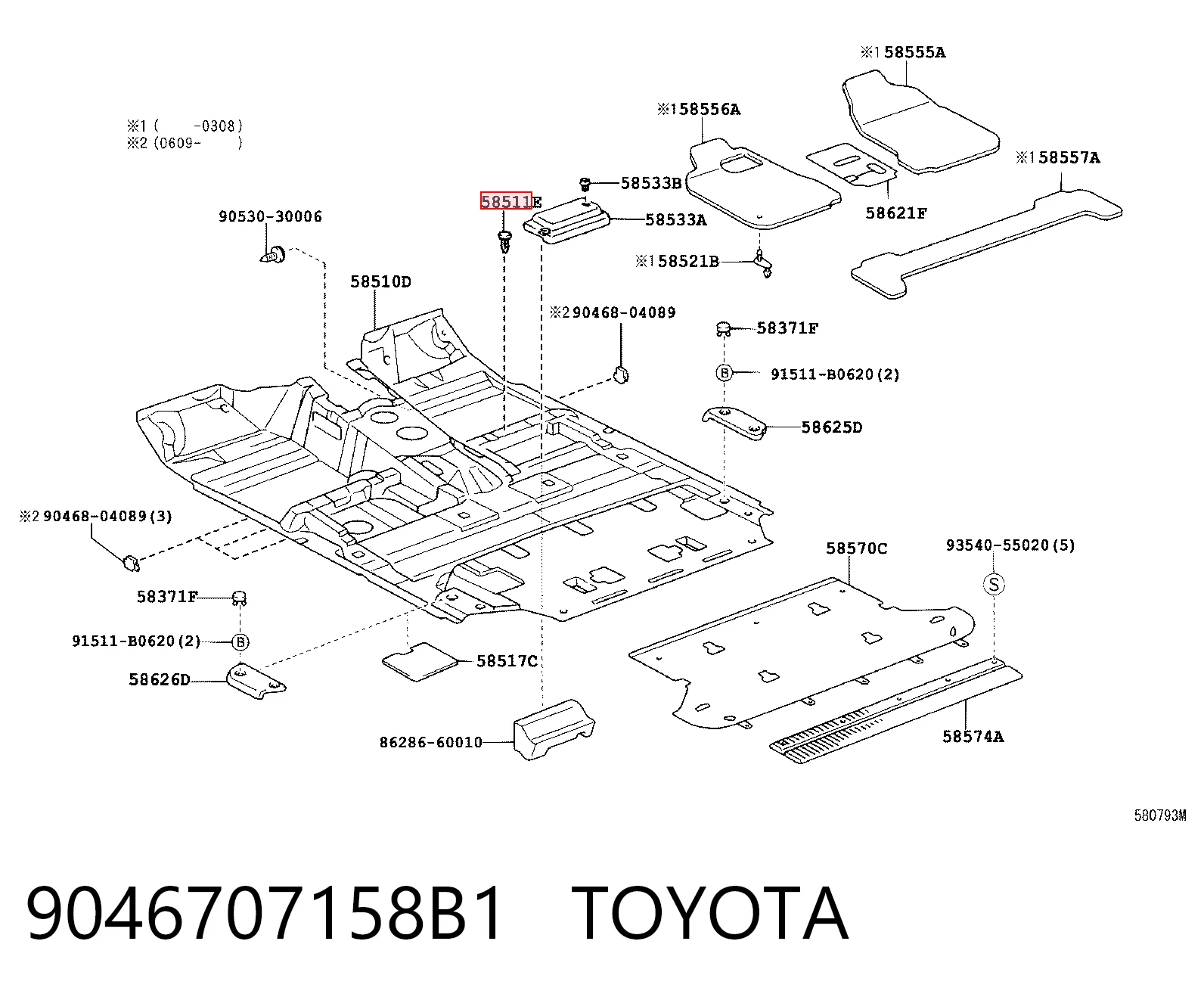 9046707158B1 Toyota