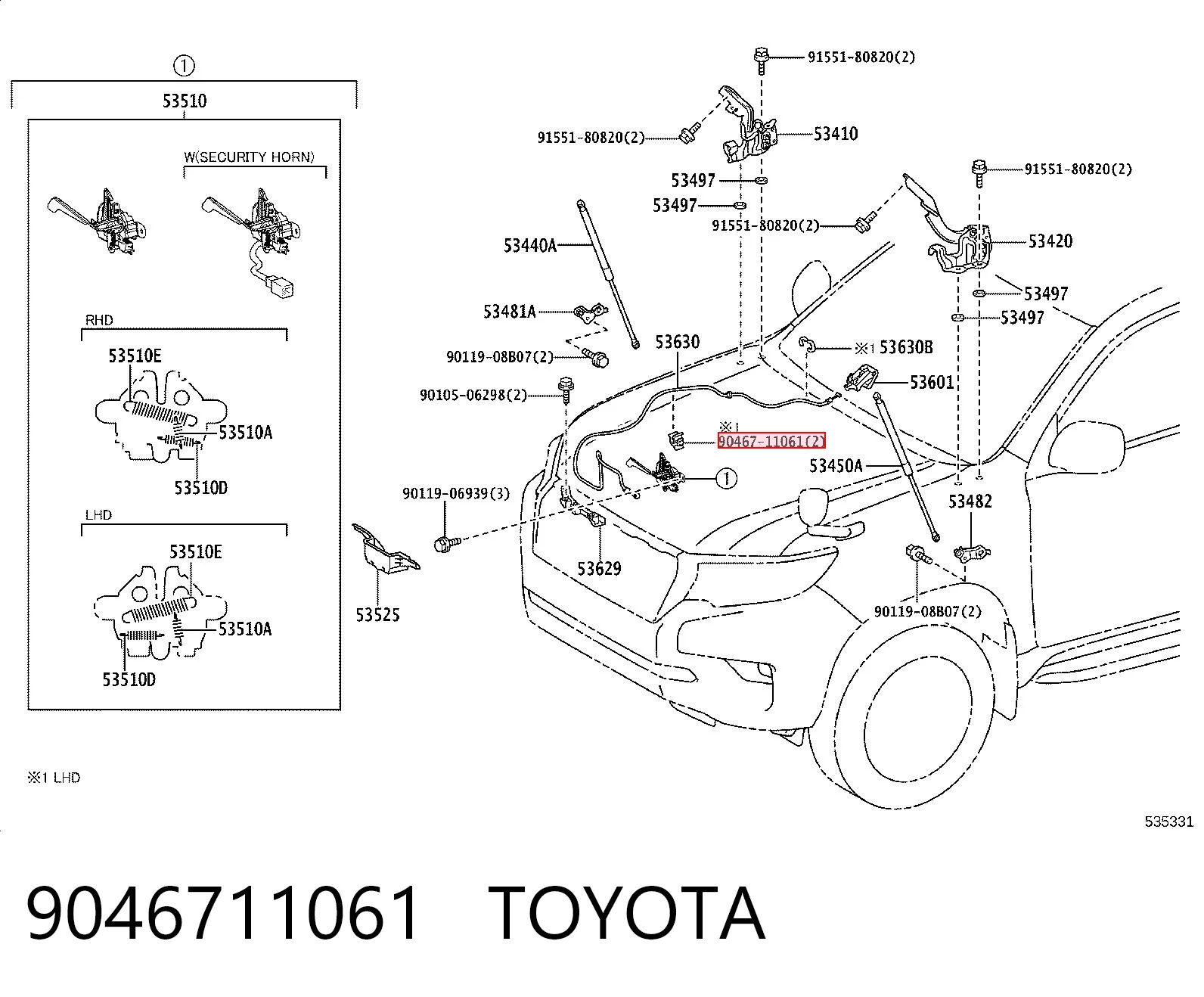 9046711061 Toyota