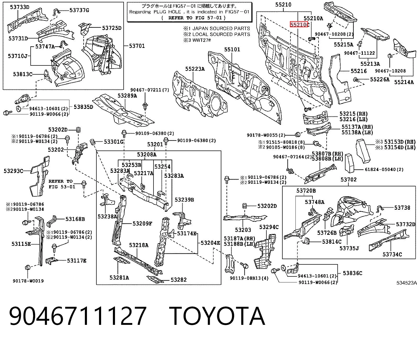 9046711127 Toyota