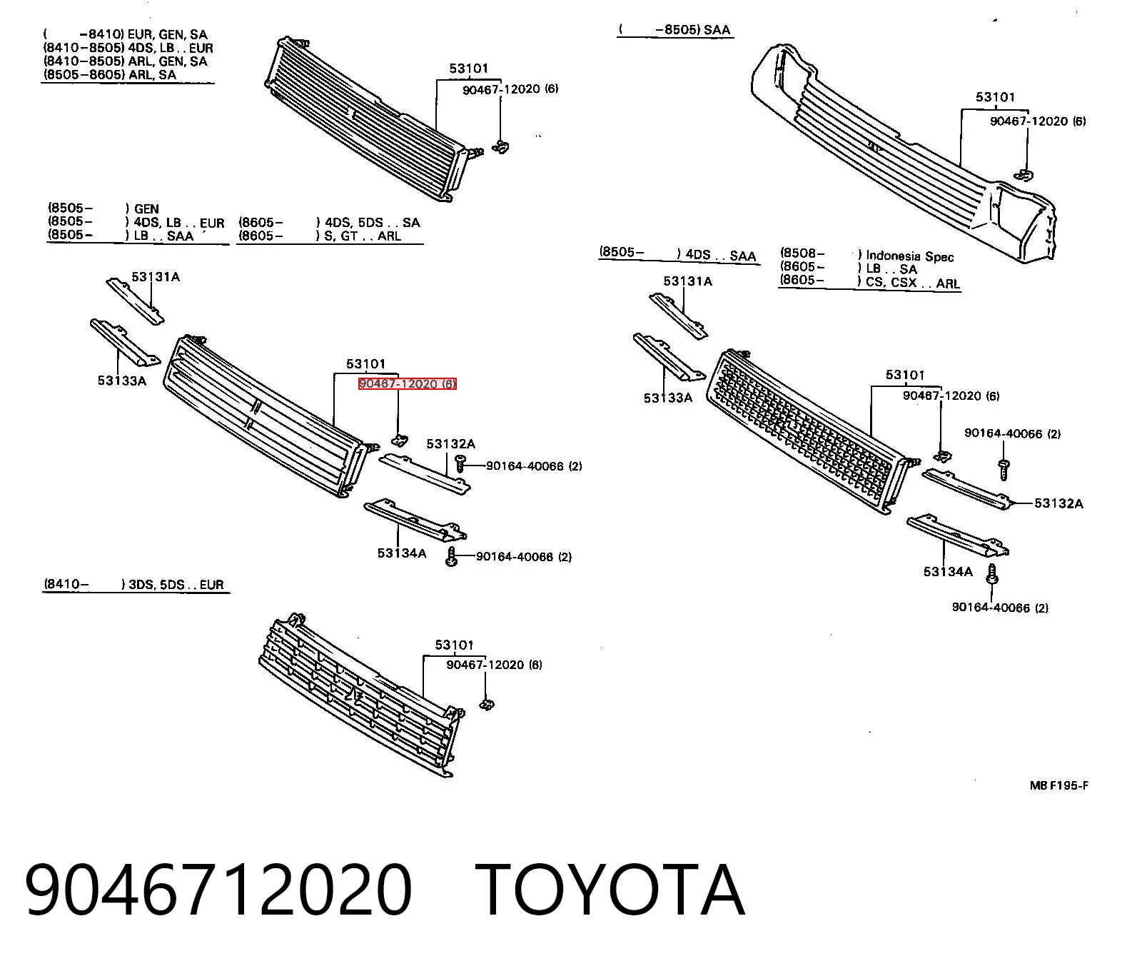 9046712020 Toyota