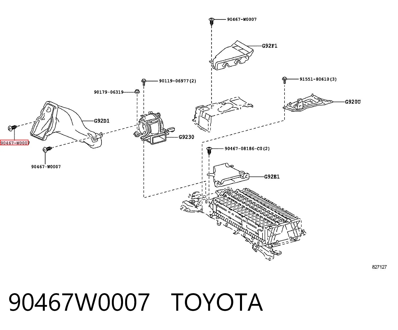 90467W0007 Toyota