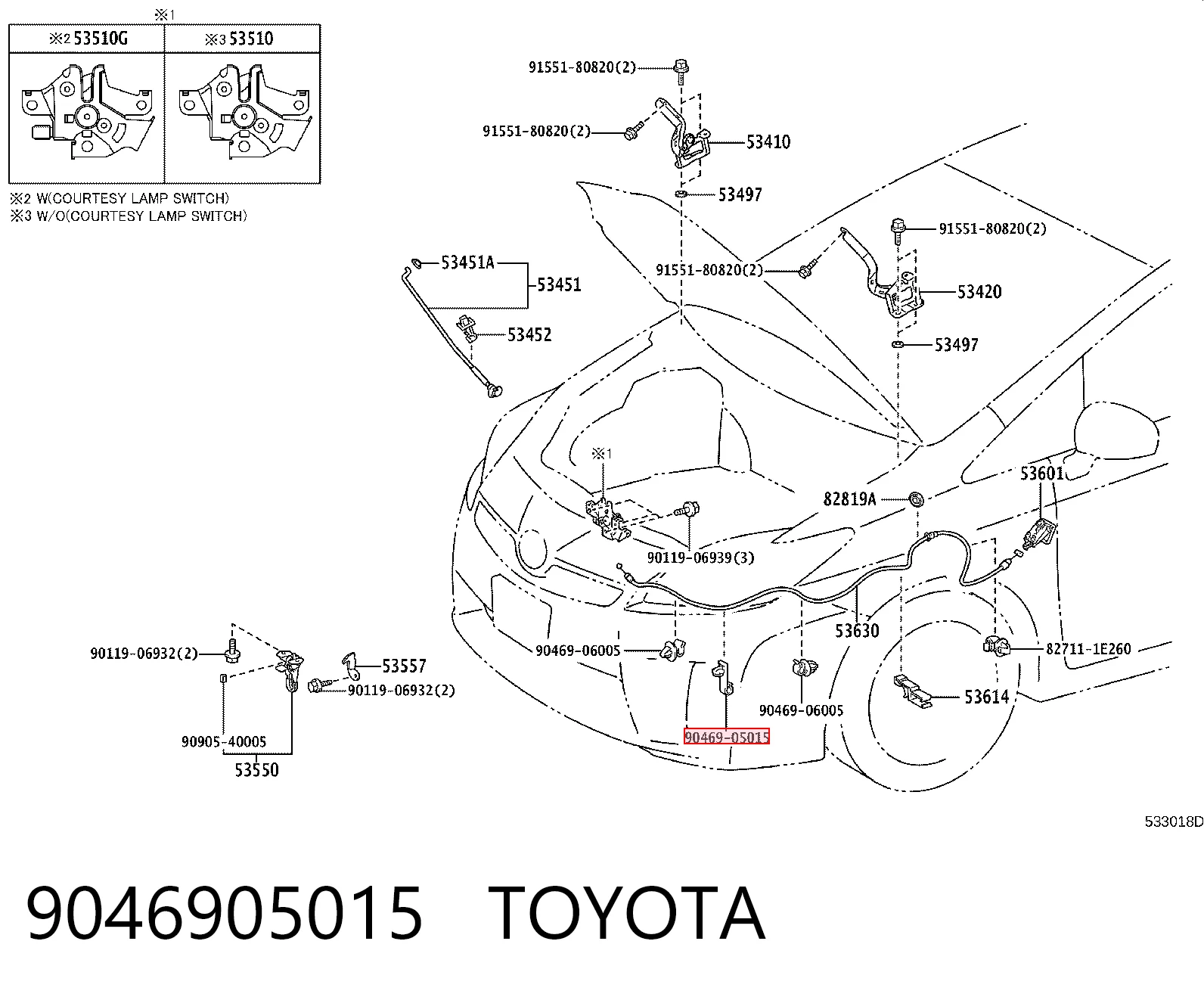 9046905015 Toyota