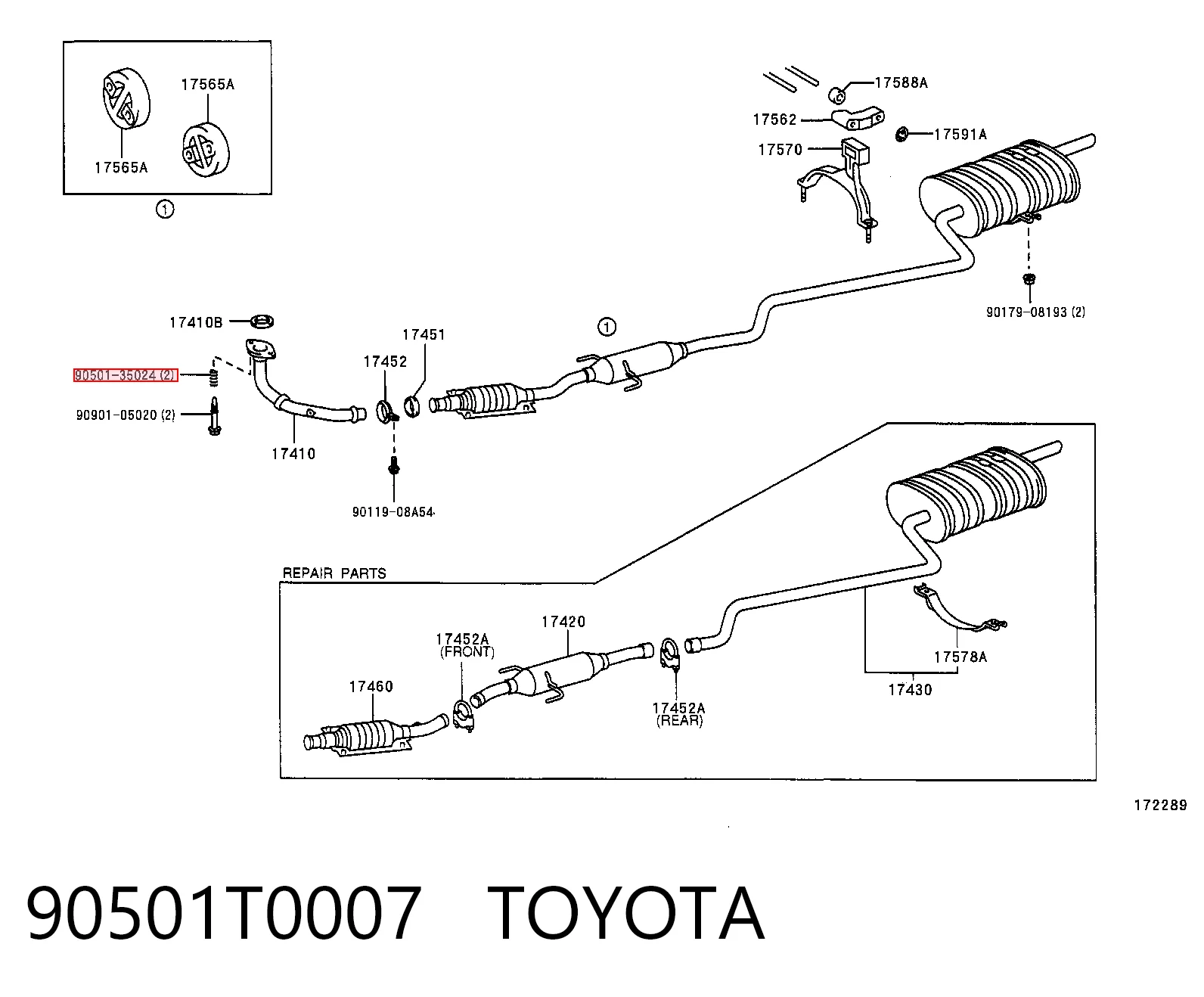 90501T0007 Toyota