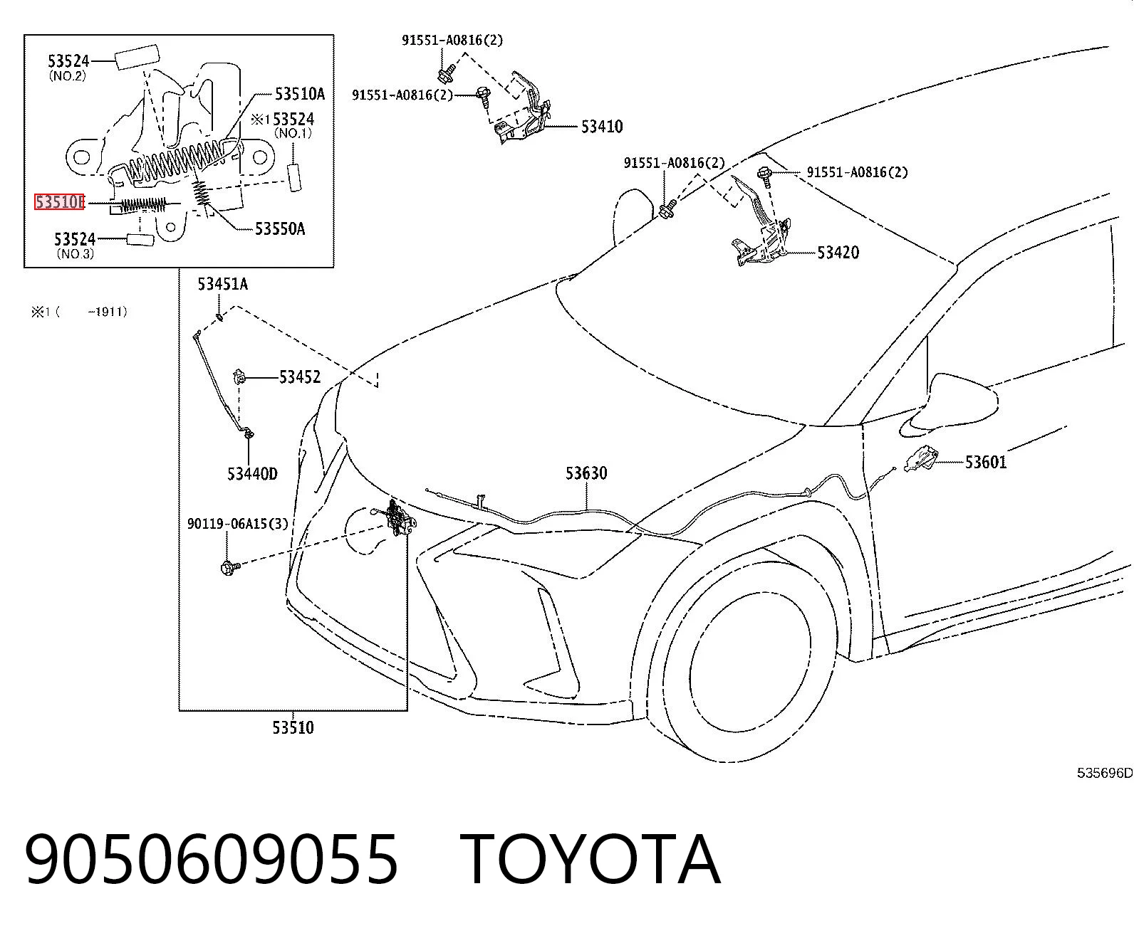 9050609055 Toyota