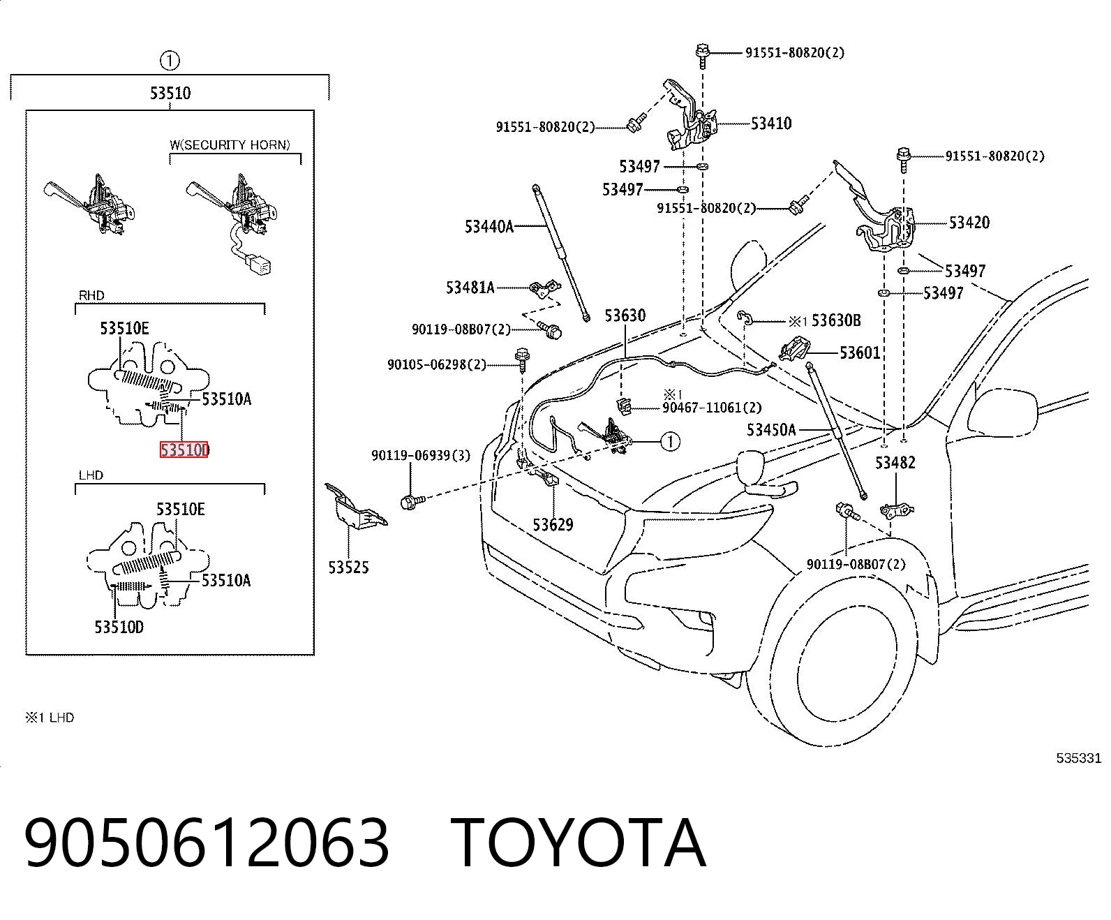 9050612063 Toyota