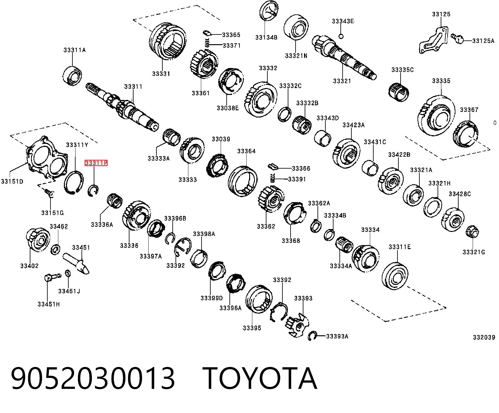 9052030013 Toyota