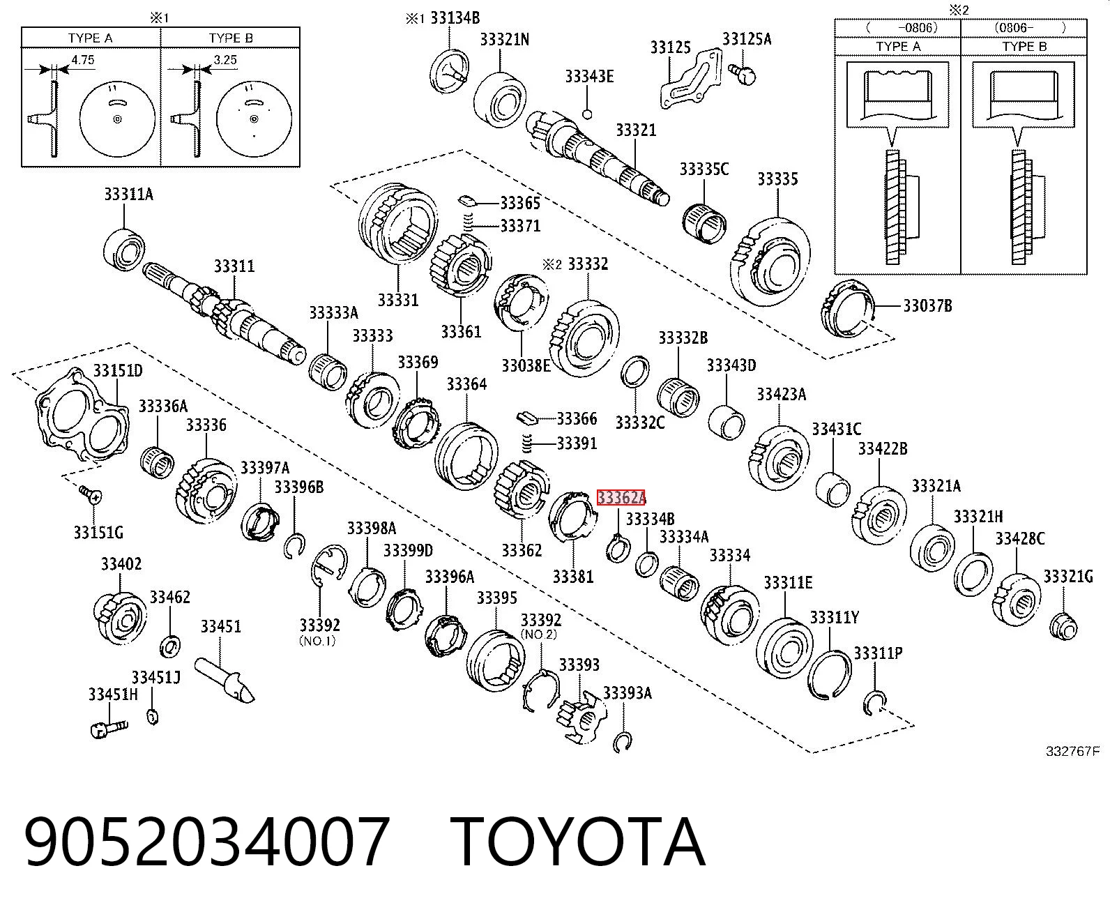 9052034007 Toyota
