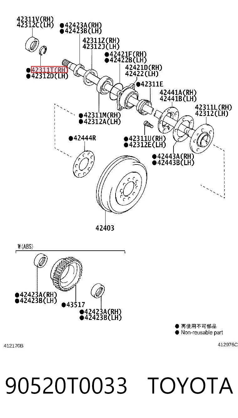90520T0033 Toyota