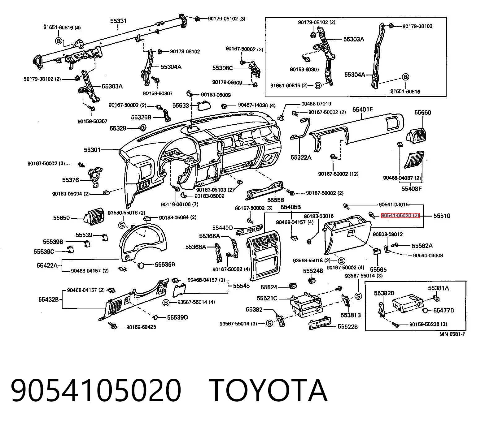 9054105020 Toyota